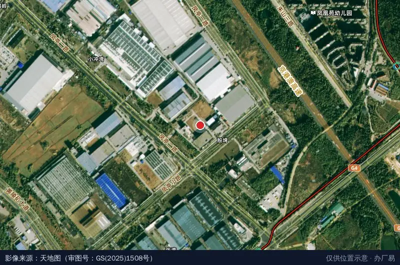 同济中维医药产业园卫星位置示意图