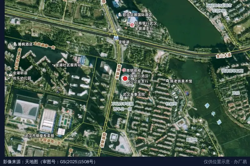 湖北国合跨境产业园管理有限公司卫星位置示意图
