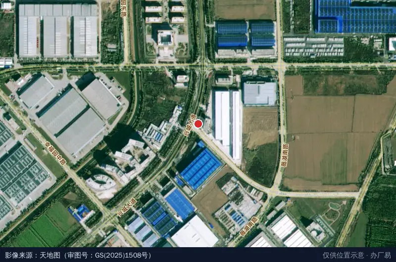 武汉新材料产业园卫星位置示意图