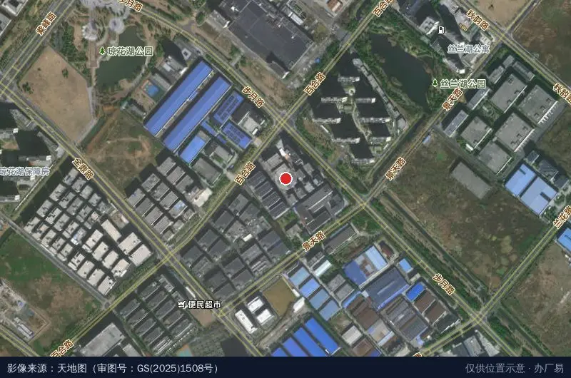 可成科技园北园卫星位置示意图