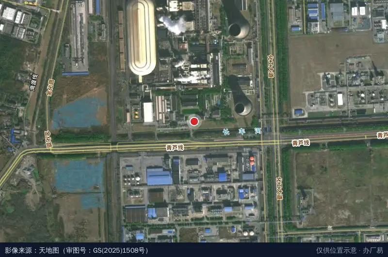 南京化学工业园热电有限公司卫星位置示意图