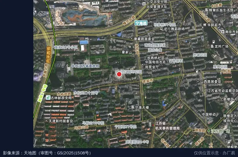 万谷硅巷卫星位置示意图