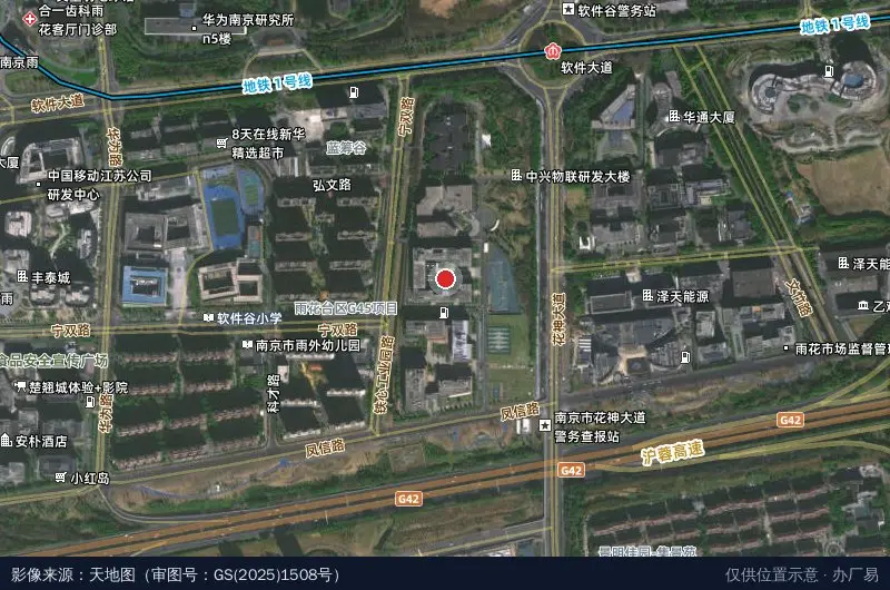 润东科创园卫星位置示意图