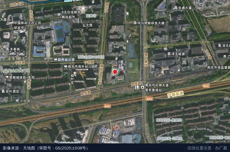 东久创新中心卫星位置示意图