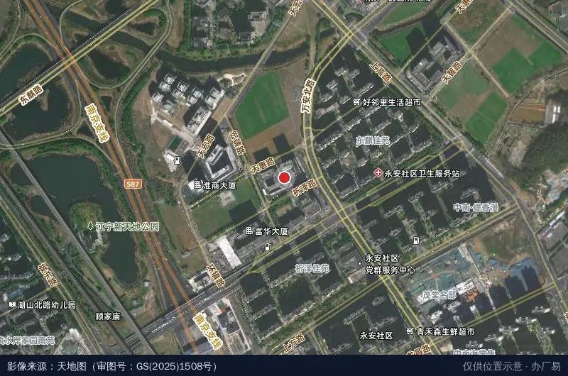 南京创智PARK卫星位置示意图