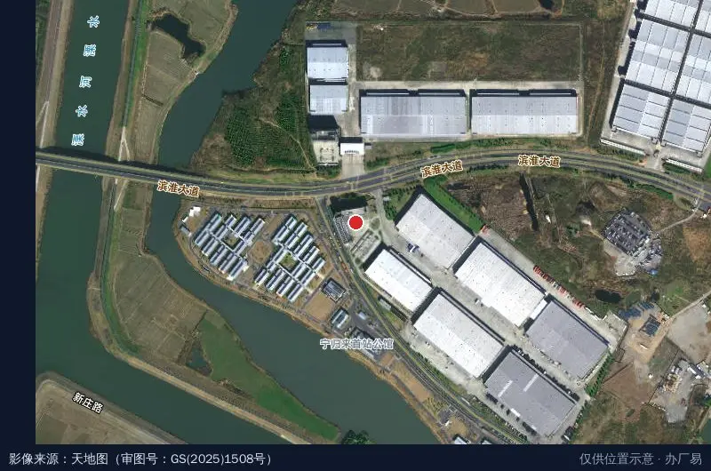 中国溧水直播电商产业基地卫星位置示意图