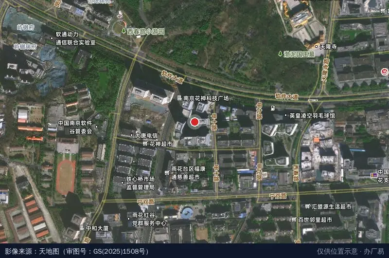 汇智城(建设中)卫星位置示意图