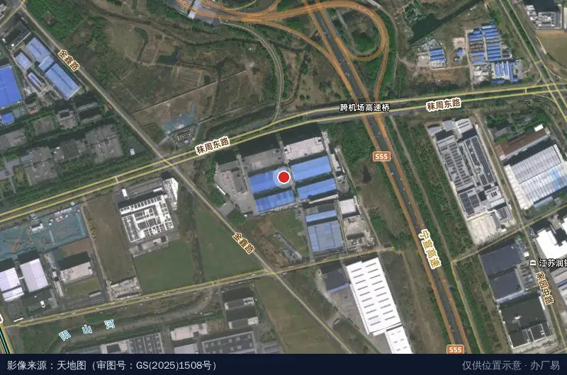 谷禾工业园卫星位置示意图