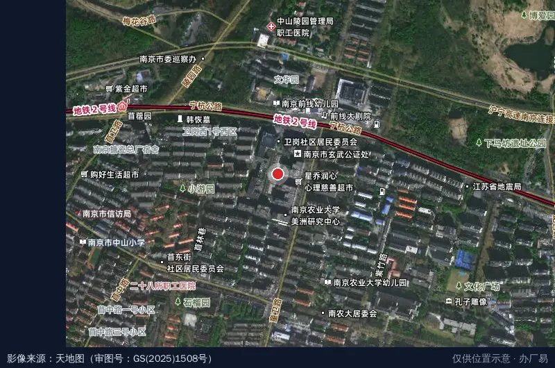 南理工科技创新园卫星位置示意图