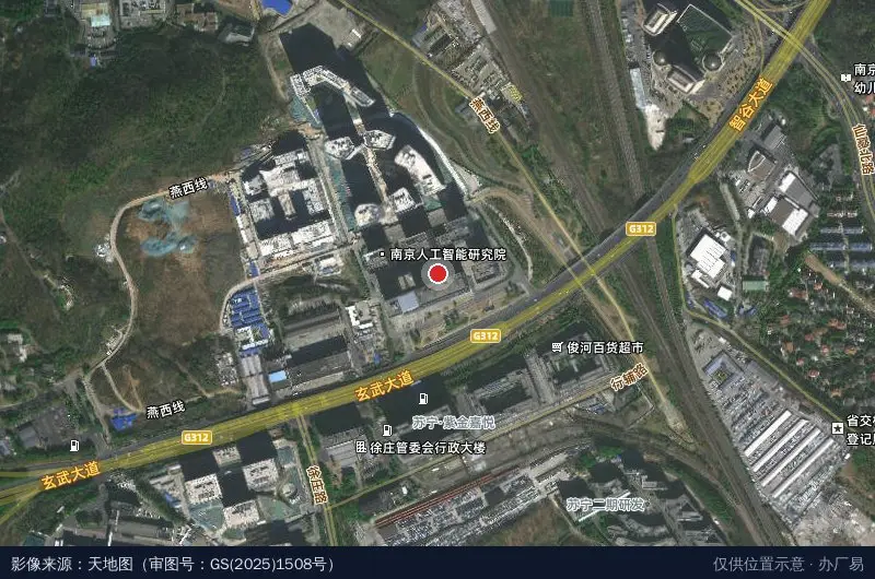 徐庄软件园.聚慧园卫星位置示意图