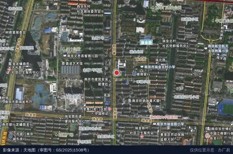 南京广电未来科技园卫星位置示意图