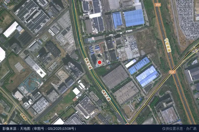 天马科技园卫星位置示意图