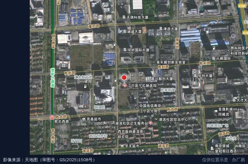 明展科技园卫星位置示意图