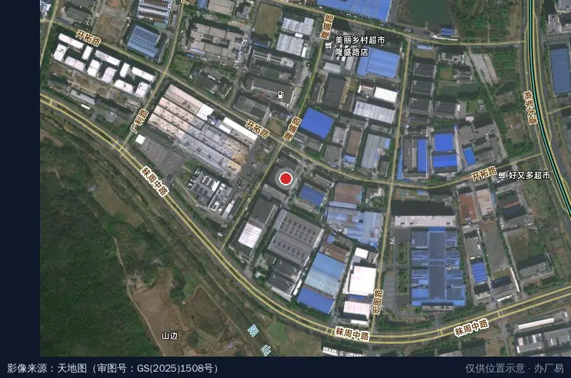 南大射海科技园卫星位置示意图