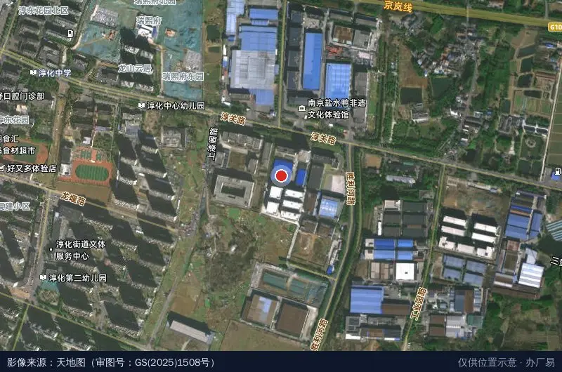 智银科技园卫星位置示意图