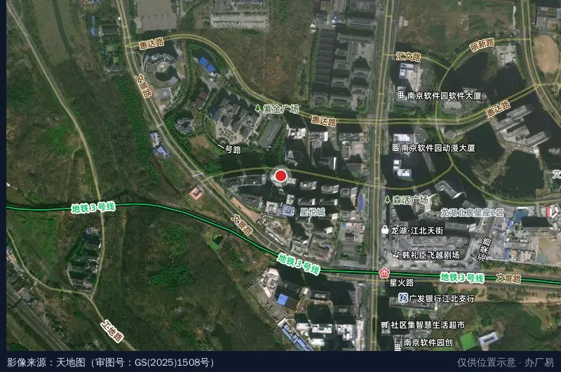 南京智诚汇科技园(装修中)卫星位置示意图