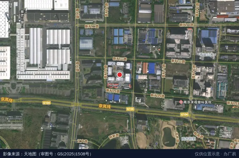 南京江北·粤浦科技园(建设中)卫星位置示意图