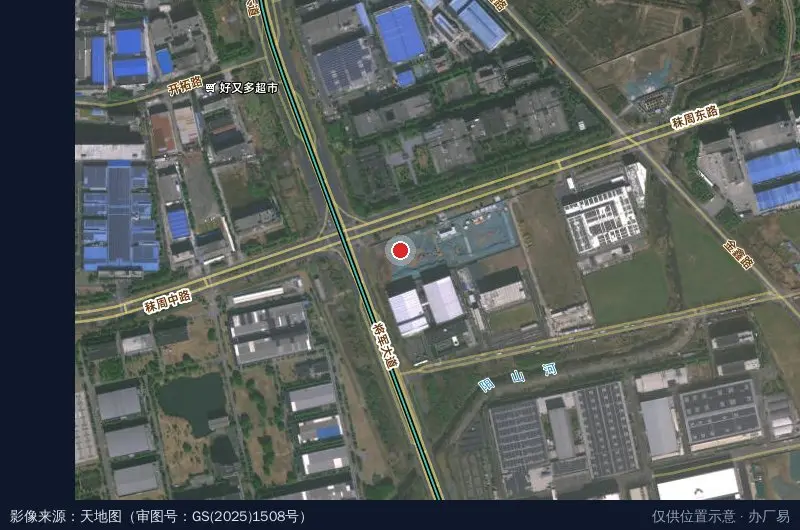 华友循环·江苏华友能源科技产业园(建设中)卫星位置示意图