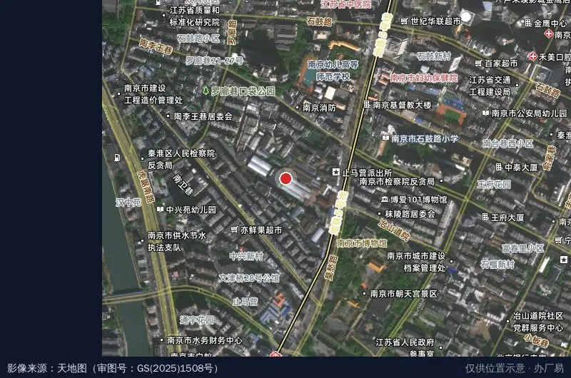 越界梦幻城文化创意产业园卫星位置示意图
