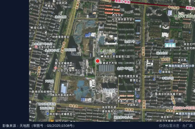 中航科技城卫星位置示意图