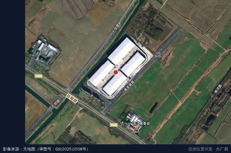 申通南京智慧物流产业园一期卫星位置示意图