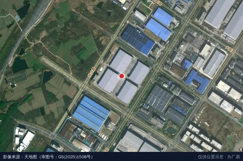 普洛斯南京六合物流园卫星位置示意图