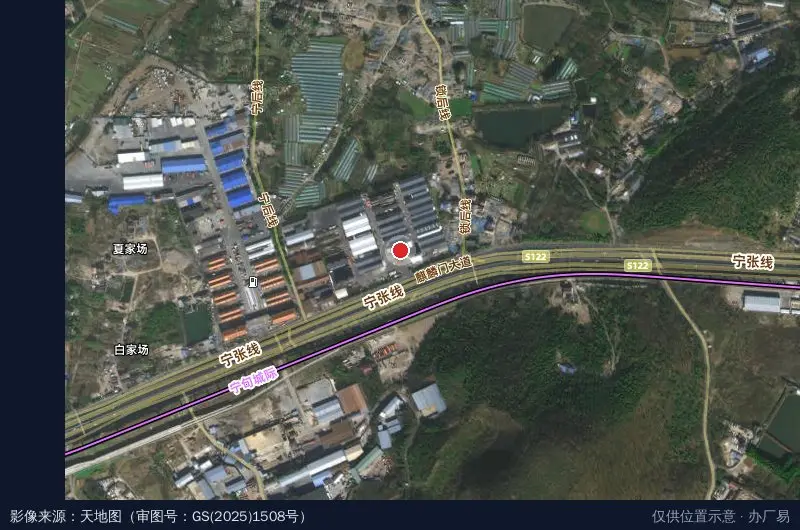 南京安九物流园(麒麟门园区)卫星位置示意图