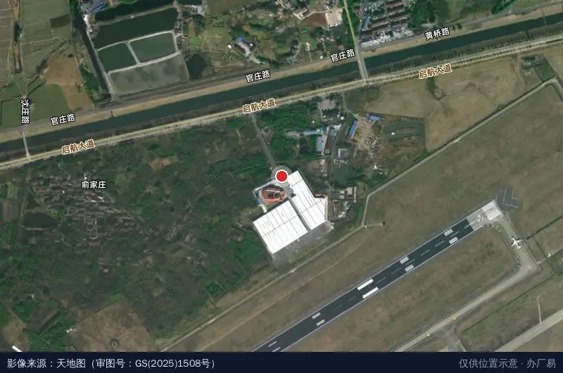 启航物流园卫星位置示意图