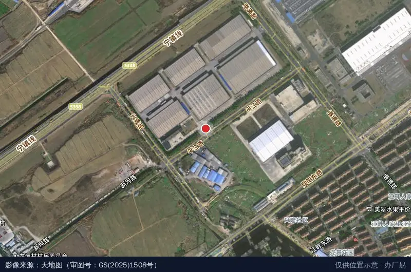 南京美安物流园卫星位置示意图
