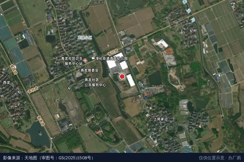 朝篷物流园卫星位置示意图