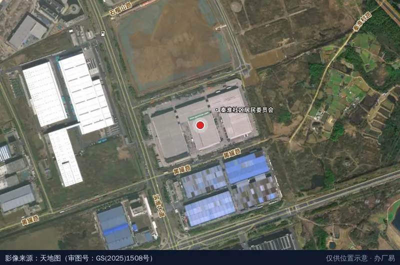 万纬南京溧水物流园卫星位置示意图