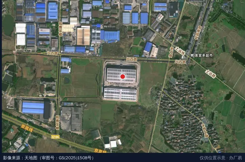 丰树南京江宁现代物流产业园卫星位置示意图