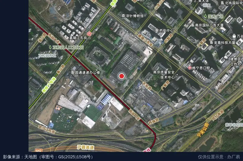 雨润(南京)绿色产业园卫星位置示意图