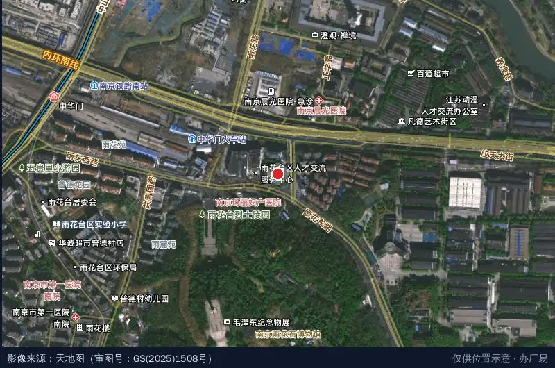 民乐产业园卫星位置示意图