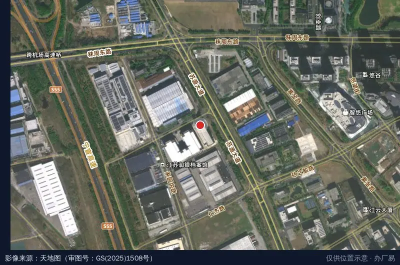 德亦智慧产业园卫星位置示意图