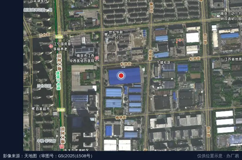 凤凰新华产业园卫星位置示意图
