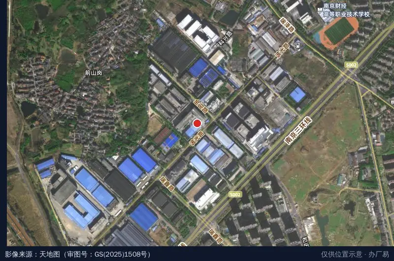 南京普英产业园卫星位置示意图