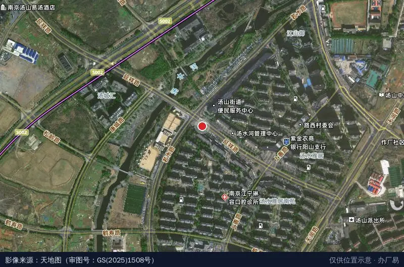 麒麟科栖产业园招商中心卫星位置示意图