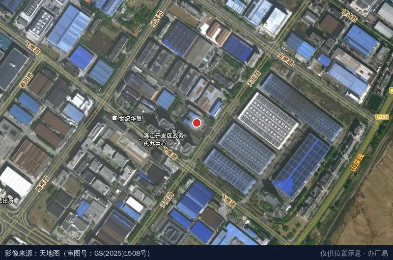南京滨江经济技术开发区卫星位置示意图