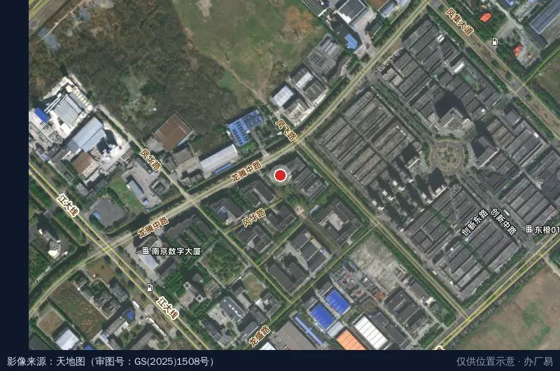 雨花经济开发区孵化基地卫星位置示意图