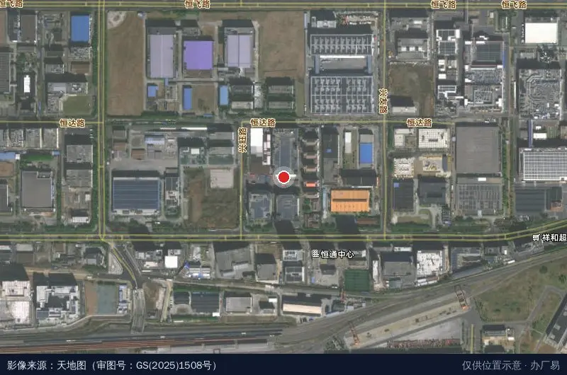 南京经济技术开发区瑞仪光电卫星位置示意图