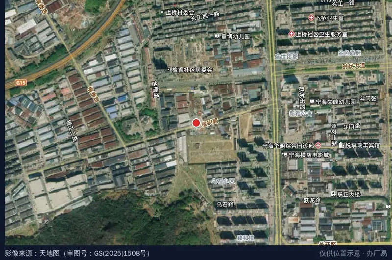 逸辉工业园卫星位置示意图