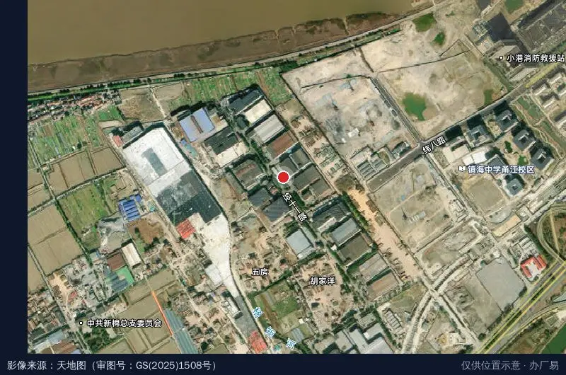 新建工业园卫星位置示意图