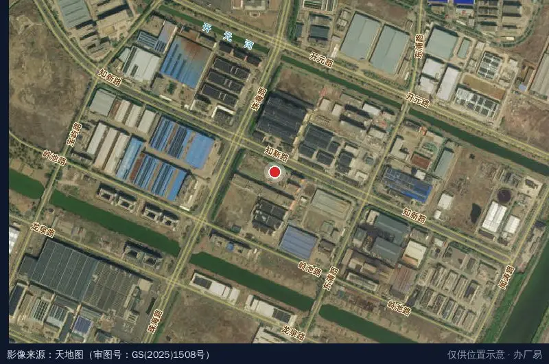 城东工业园卫星位置示意图