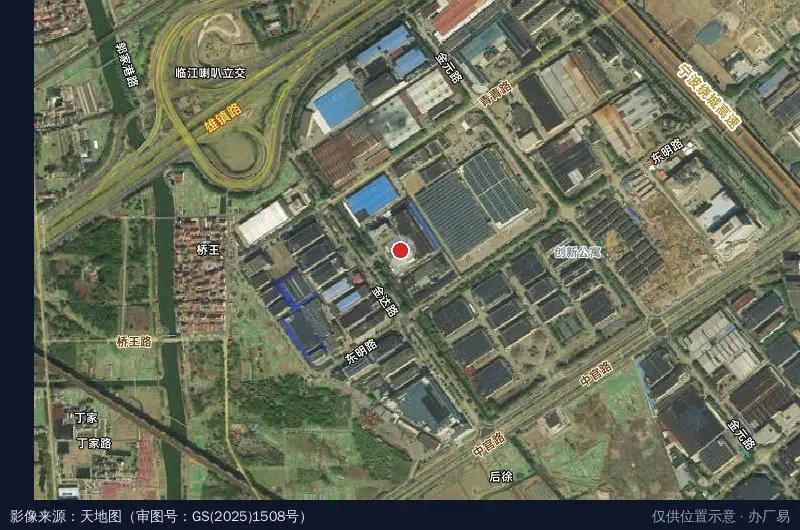 赛达工业园卫星位置示意图