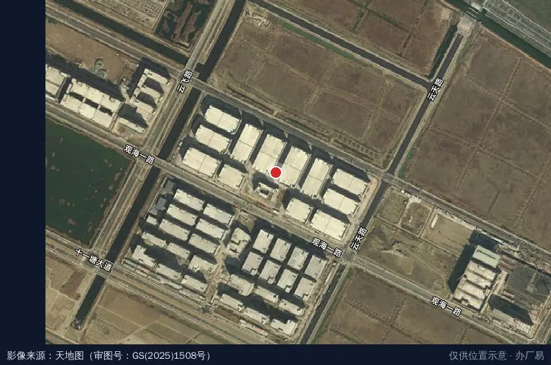 海基产业园北区卫星位置示意图