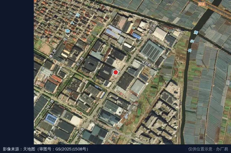 名瑞工业园卫星位置示意图