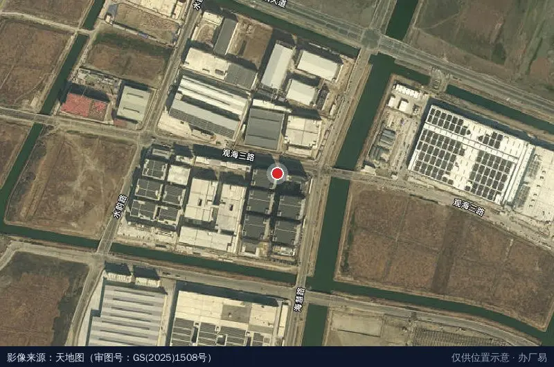 前湾新区恒浩峰科技园卫星位置示意图