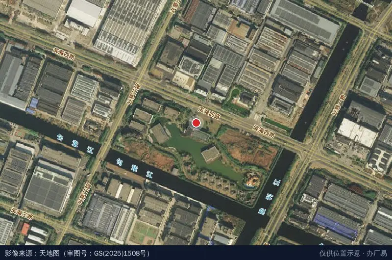 GQY科技园区卫星位置示意图