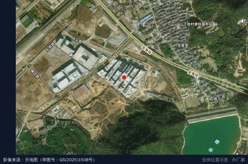 宁波钟意科技产业园卫星位置示意图